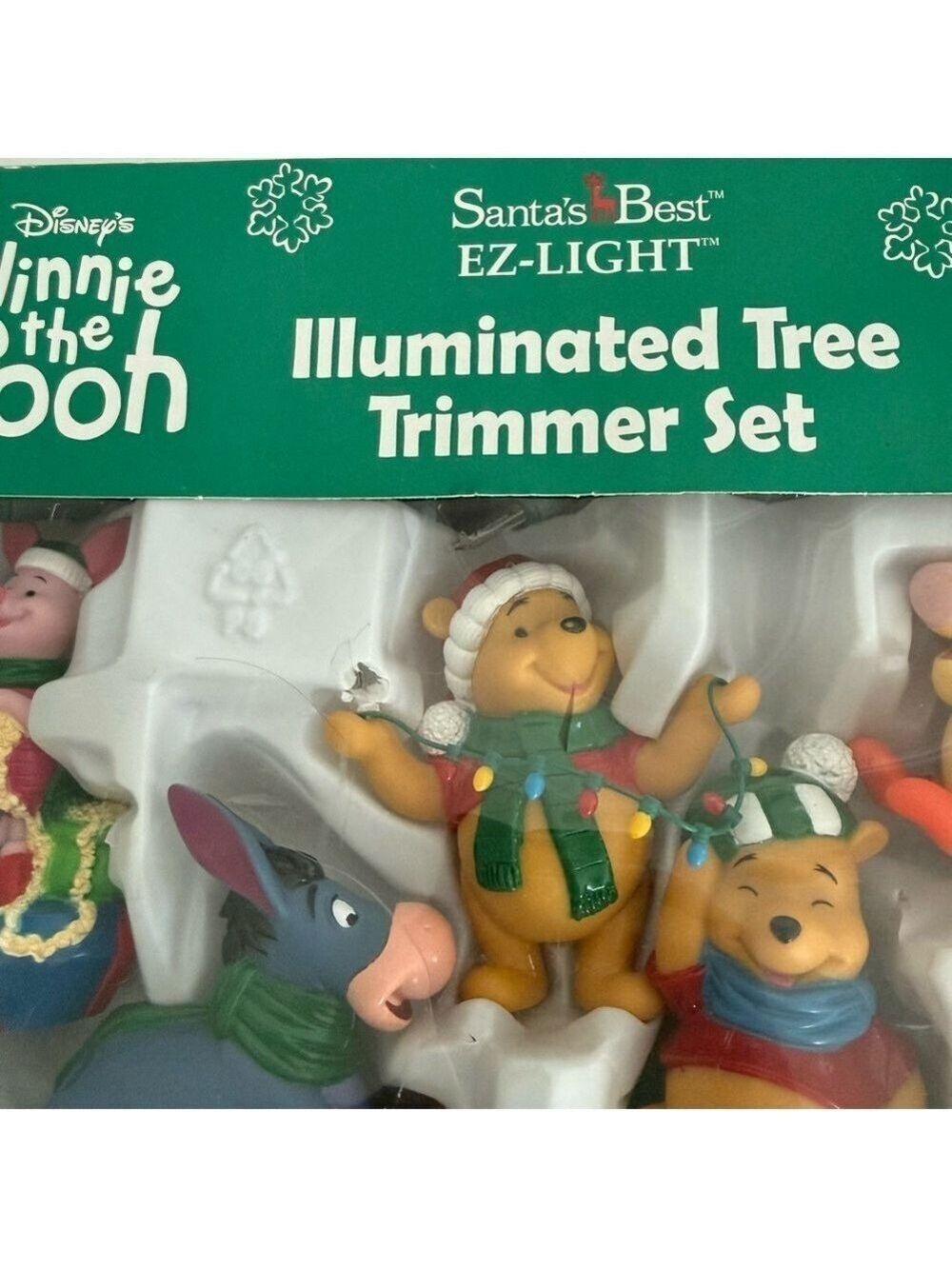 Vintage Disney's Winnie The Pooh EZ Light Tree Trimmer Set Santa Best 2001 - Picture 2 of 16